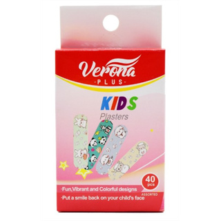 10 Boxes Verona Plus Kids Cartoon Plasters