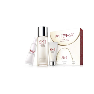 (set 3 ชิ้น) SK-II Pitera Aura Kit Ultraura : น้ำตบ 75ml, อัลตร้าออร่า 10ml, คลีนเซอร์ 20g