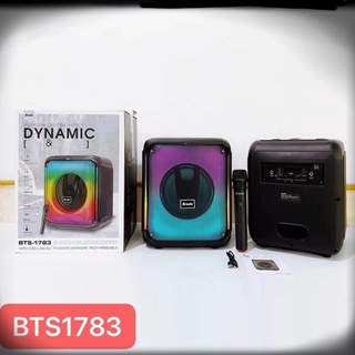 ลำโพงบลูทูธ 8 นิ้ว แถมไมค์ลอยไฟ​ LED รุ่น​ BTS-1783 DYNAMIC[CLEAN&BIG SOUND] ลำโพง
Bluetooth ไร้สาย, ซับวูฟเฟอร์