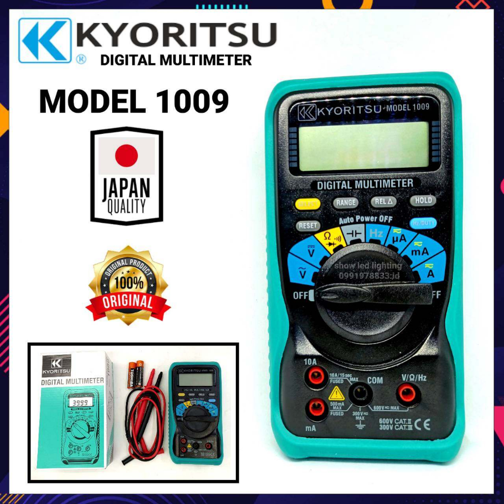 kyoritsu-รุ่น-kemd-1009-แท้-100-มัลติมิเตอร์-แบบดิจิตอล-kyoritsu1009-made-in-japan-digital-multi-meter-มิเตอรวัดไฟ-ดิจ