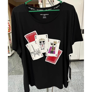 พร้อมส่ง 🔥Sale 1399🔥 เสื้อ Karl Lagerfeld ผู้หญิง Size XL อก 46”  ยาว 26”