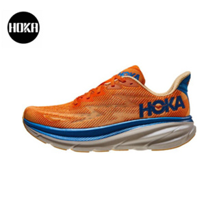 HOKA ONE ONE Clifton 9 orange ของแท้ 100 %  Sports shoes Running shoes style