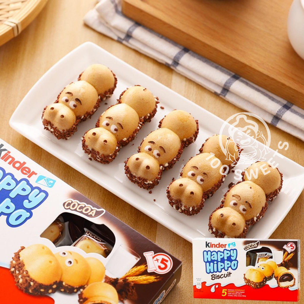 kinder-happy-hippo-เวเฟอร์กรอบสอดไส้ช็อคโกแลต