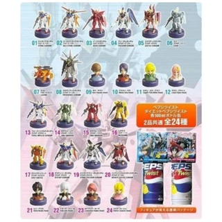 โมเดลลายโมบิลสูท กันดั้มซี้ดเดสทินี Pepsi 2006 Gundam Seed Destiny Bottle Cap 24 Mini Trading Figure Set Used