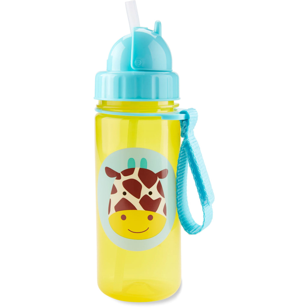 zoo-straw-bottle-pp-giraffe-ขวดน้ำพกพาสำหรับเด็ก-ขนาด-13-ออนซ์