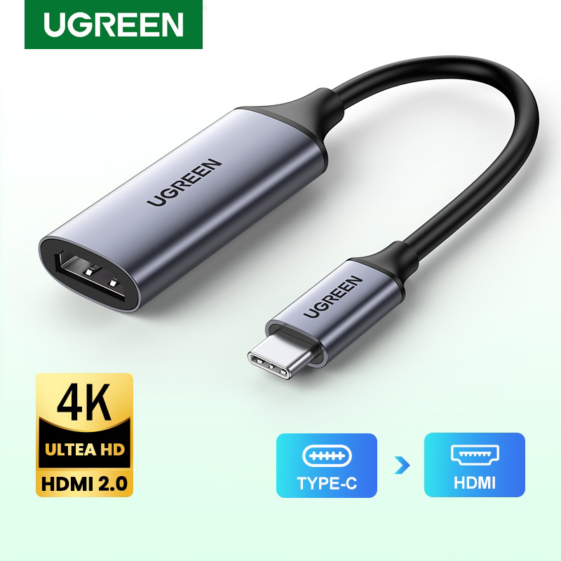 ugreen-รุ่น-70444-usb-c-to-hdmi-adapter-4k-60hz-thunderbolt-3-usb-c-to-hdmi-adapter-compatible-รองรับ-android-และ-ios