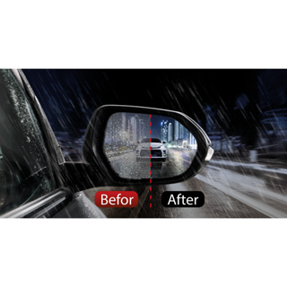 แผ่นฟิล์มกันน้ำเกาะกระจกมองข้าง Rainproof Side Mirror Film Toyota Yaris โตโยต้า ยาริส PC186-0D00U แท้ห้าง chiraauto
