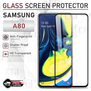 MLIFE - กระจก 9D เต็มจอ Samsung Galaxy A80 กระจกกล้อง ฟิล์มกระจก ฟิล์มกันรอย เคส ฟิล์มหลัง ฟิล์มหลังเครื่อง กระจกกล้องหล