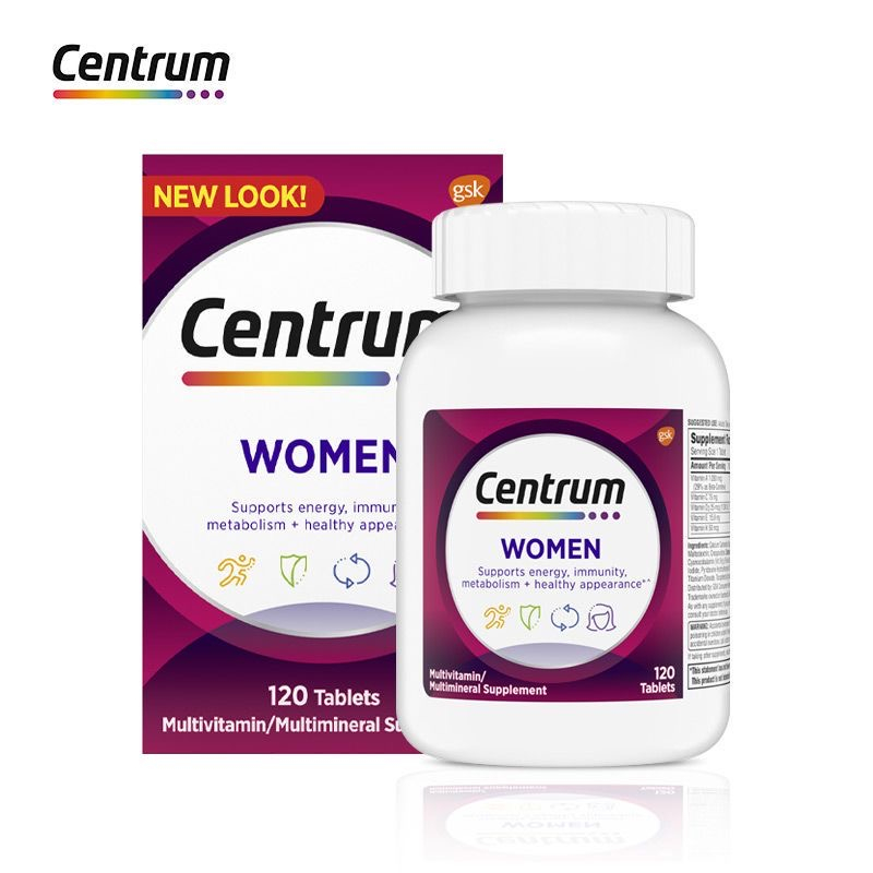 Centrum Multivitamins Women Multimineral Iron Vitamins D3 B ...