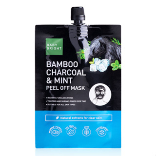(ไม่มีกล่องX6ซอง) Baby bright Bamboo Charcoal &amp; Mint