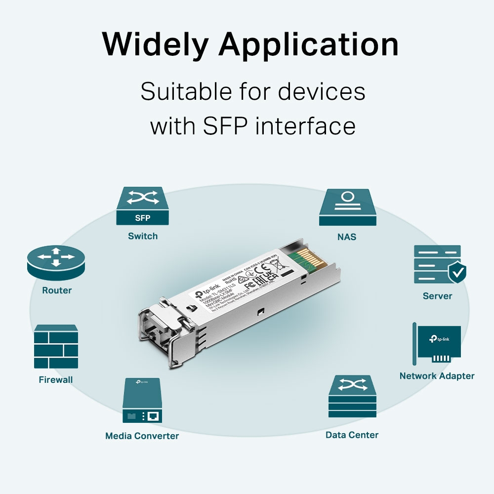 tp-link-sm311ls-gigabit-single-mode-sfp-module-อุปกรณ์เชื่อมต่ออินเตอร์เน็ต-ของแท้-ประกันศูนย์-1ปี