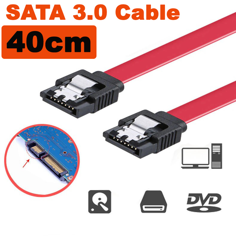 40cm SATA Cable 3.0 To Hard Disk Drive SSD HDD Sata 3 Straight Cable