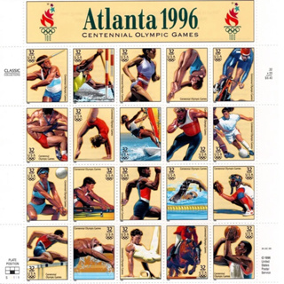 US Stamp Scott 32c Atlanta 1996 Olympics Full Sheet of 20 1996 MNH