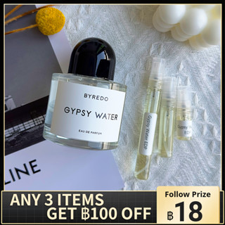 น้ําหอมแบ่งขาย 💯 Byredo Gypsy Water EDP Perfume 2ml/5ml/10ml น้ําหอมแบบพกพา น้ําหอมติดทน น้ําหอมแบรนด์เนมแท้ น้ำหอม