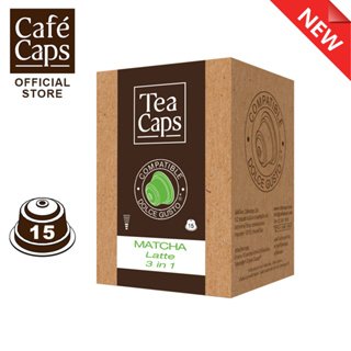 TeaCaps DG MAT 15 - Matcha Latte Nescafe Dolce Gusto Capsule Compatible (1 Box X15 capsules แคปซูล) เครื่องดื่ม 3 in 1