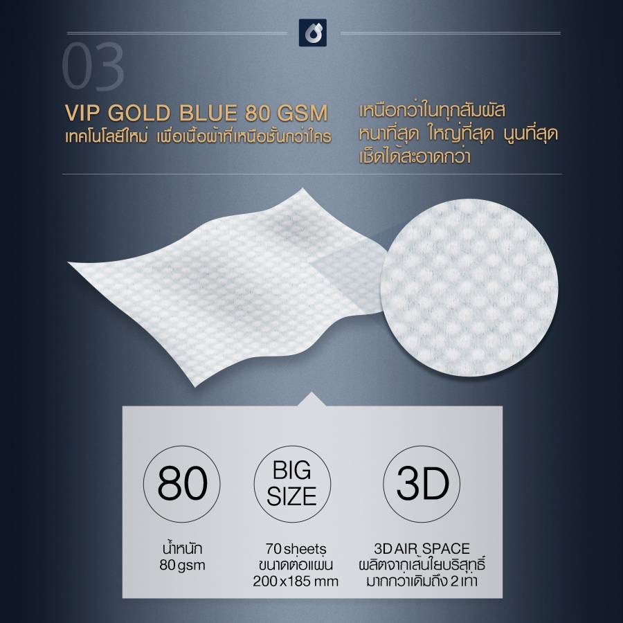 brown-vip-gold-blue-baby-wipes-บราวน์-วีไอพี-โกลด์บลู-ทิชชู่เปียกสำหรับเด็กแรกเกิด-รุ่นวีไอพี-20-แผ่น-x-6-แพค