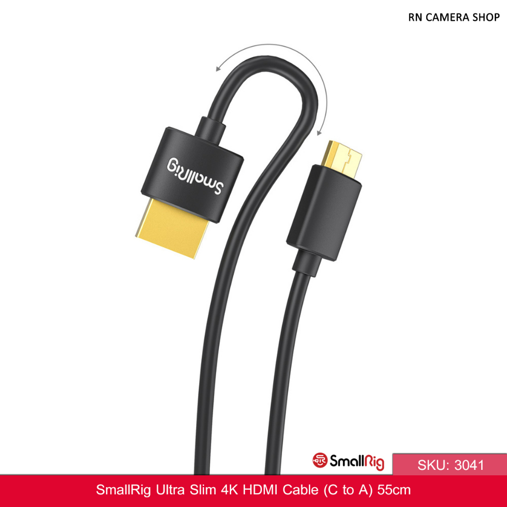 SmallRig Ultra Slim 4K Data Cable (C to A) 55cm | 3041 | Shopee Thailand