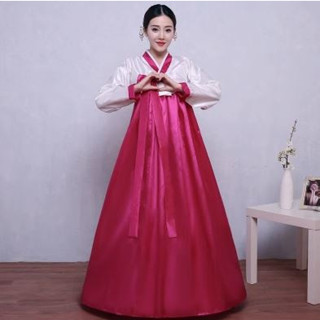 ชุดฮันบกสตรี  ชุดประจำชาติเกาหลี ชุดคอสเพลย์ ฮันบก Hanbok ชุดเกาหลี Womens Hanbok Korean National Costume