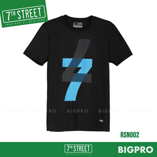 7th Street เสื้อผ้า แนวสตรีท รุ่น เลข7 (ดำ) RSN002 ของแท้