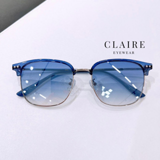 CLAIRE (CT2) CLUB MASTER COOL BLUE : แว่นกันแดด รุ่น CLUB MASTER สี COOL BLUE กันแดด UV400 เลนส์แท้ แว่นตา แว่นกันแดด