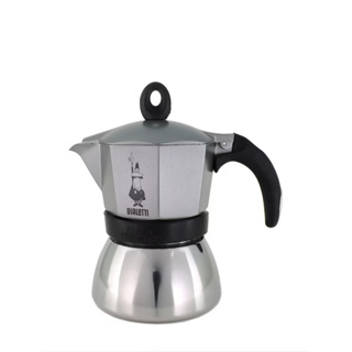 [Koffee House] หม้อต้มกาแฟ Bialetti รุ่นโมคาอินดักชั่น สีเทา ขนาด 3 ถ้วย
