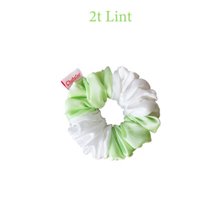 2t lint ยางรัดผมผ้าซาติน บางลื่น Satin Scrunchie ยางมัดผม ยางรัดผมโดนัท