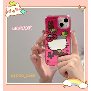 🎁ส่งของขวัญ🎁เคสไอโฟน สำหรับ 11 14 for iPhone Case 13 12 Pro Max น่ารัก แมว กระจกเงา กันกระแทก เคสนิ่ม เคสโทรศัพท์