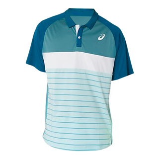 Asics เสื้อเทนนิสผู้ชาย Mens Court Polo-Shirt | Aquamarine ( 2041A273-405 )