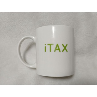 แก้วน้ำ iTAX สีขาว เขียว