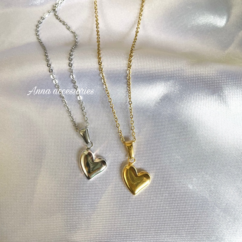 lovely-necklace-stainless-สร้อยคอไม่ลอกไม่ดำ-โดนน้ำโดนเหงื่อได้