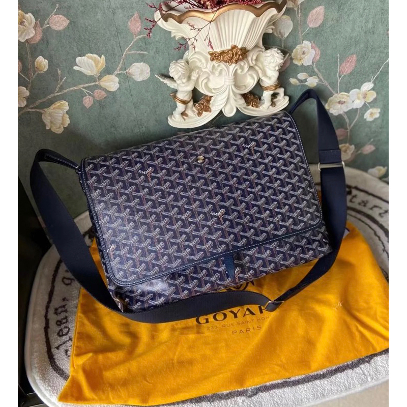 แบรนด์ใหม่-100-ของแท้-goyard-capetien-กระเป๋าสะพายไหล่ข้างหนึ่ง