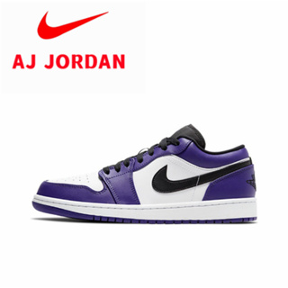 NIKE Air Jordan 1 Low Court Purple ปลายเท้าสีม่วง