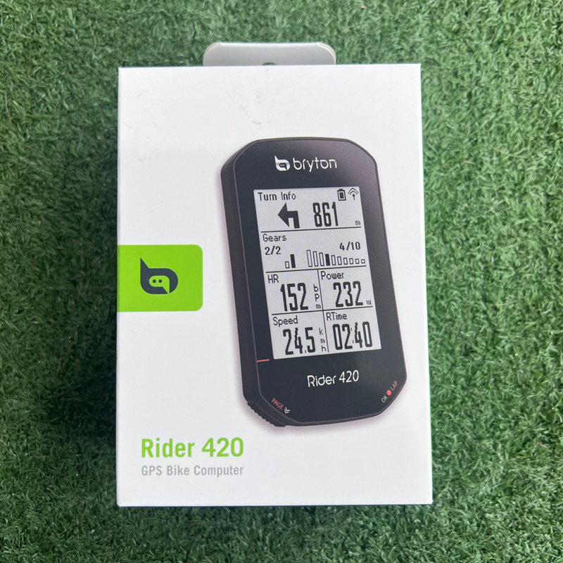 Bryton Rider 420T GPS Per Bici Con Sensori Cadenza E Cardio - Display 2.3", Navigazione, Nero