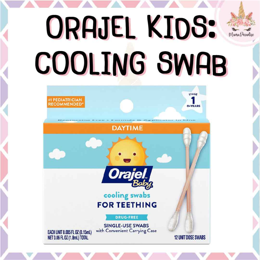 *พร้อมส่ง/ของแท้‼️* Orajel Baby Daytime Cooling Swabs for Teething
