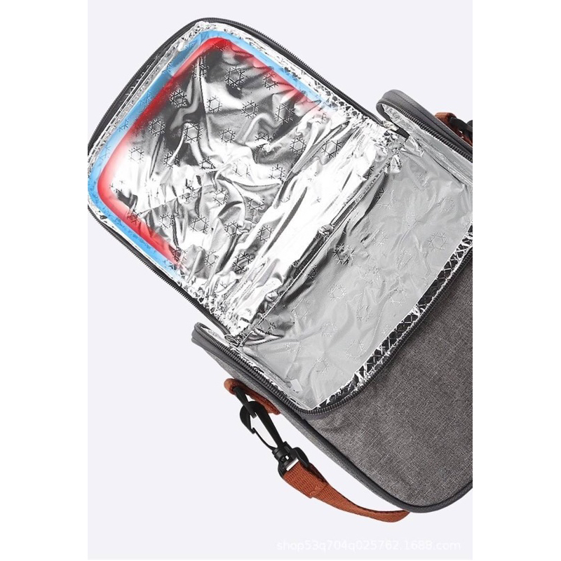 weyoung-thermal-bag-กระเป๋าสะพายเก็บอุณหภูมิ-สีเทา