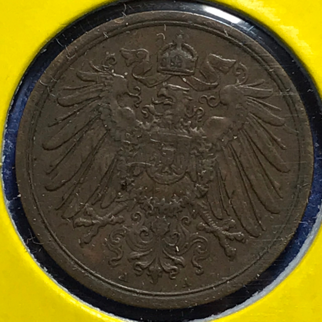 no-61183-ปี1906a-germany-เยอรมัน-2-pfennig-เหรียญสะสม-เหรียญต่างประเทศ-เหรียญเก่า-หายาก-ราคาถูก