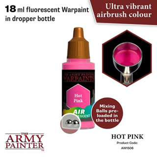 🔥มีของพร้อมส่ง🔥 Army Painter Air Hot Pink - 18ml AP-AW1506 สีอะคริลิค สูตรพ่น ใช้ร่วมกับ Airbrush Water Based Acrylic