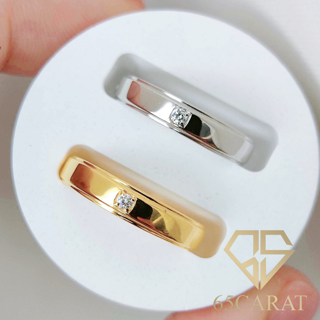 65carat-แหวนเพชรแท้-แหวนชาย-เพชร-3ตัง-เพชรเบลเยี่ยมน้ำ100-ทองคำแท้-9k-รหัสr30