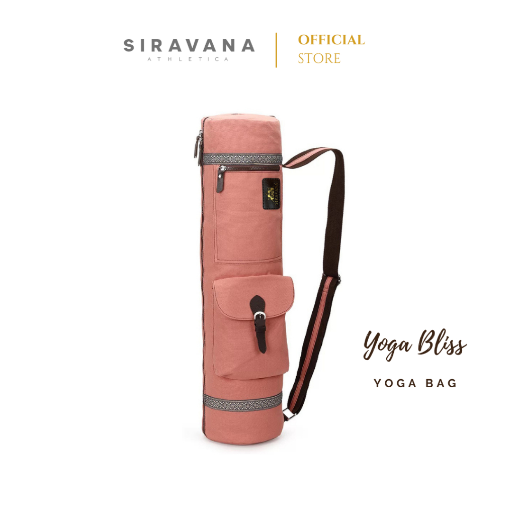 SIRAVANA กระเป๋าเสื่อโยคะ รุ่น Yoga Bliss Pink/ Yoga Mat Bag Shopee