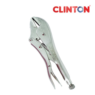 คีมล็อคปากตรง CLINTON 10 นิ้ว รุ่น FER-R10 คีมล๊อค คีมล็อค เครื่องมือช่าง คีมปากตรง LOCKING PLIERS