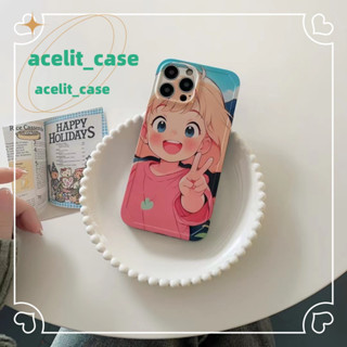 ❤️ส่งของขวัญ❤️ เคสไอโฟน 11 12 13 14 Pro Max ความนิยม สาวน่ารักหัวใจ ฤดูร้อน เรียบง่าย Case for iPhone สไตล์วรรณศิลป์