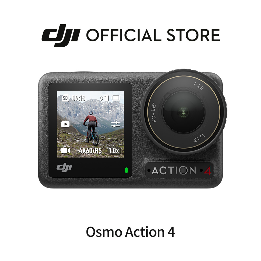 ภาพหน้าปกสินค้าDJI Osmo Action 4 Action Camera Adventure / Standard Combo กล้องถ่ายใต้น้ำดีเจไอ with Best-in-Class Image Quality 1/1.3-inch Sensor & Stunning Low-Light Imaging จากร้าน dji_official_store บน Shopee