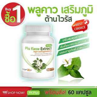 PK Plus Plu Kaow Extract (60แคปซูล)  พลูคาวสกัด