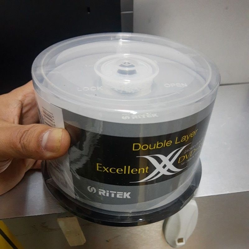 DVD+R DL D9 Ritek Double X Dual Layer 8.5GB 2-8X 240Min. (Pack.50 Disc ...