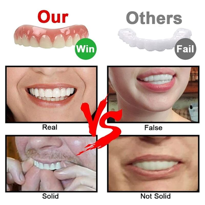 ฟันปลอมแบบครอบ-ฟันปลอม-ซิลิโคน-ฟันปลอมทันตกรรมวีเนียร์ฟัน-ฟันปลอมของแท้-จัดฟันขาวจัดฟัน-ฟันปลอมแบบสวม-ที่ครอบฟันที่กินข้