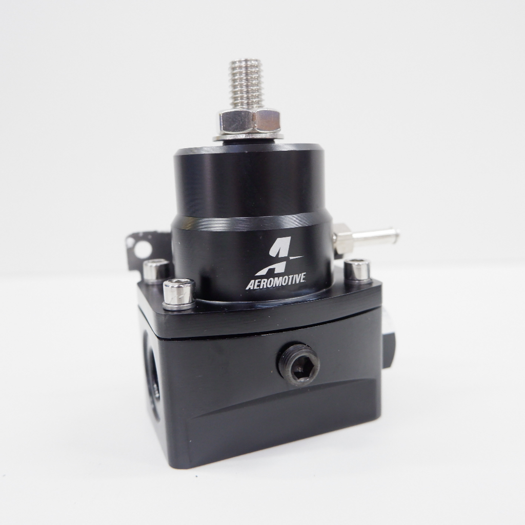ชุดเรกกุเลต-aeromotive-สีดำ-เรกกูเรต-regulator-พร้อมอุปกรณ์-สายถัก-ครบชุดในกล่อง-ชุดระบบน้ำมัน-ทั้งเบนซิลและดีเซล
