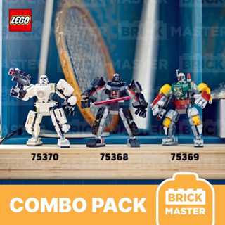 Lego Combo 3 Packs: 75368 Dart Vader Mech + 75369 Boba Fett Mech + 75370 Stormtrooper Mech Star Wars (ของแท้ พร้อมส่ง)