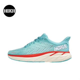 HOKA ONE ONE Clifton 8 Mint blue ของแท้ 100 %  Sports shoes Running shoes style