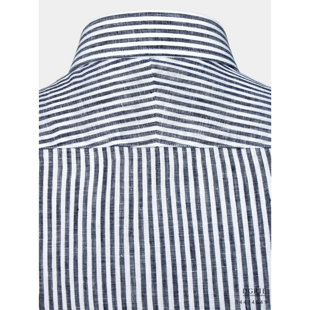 egyptian-linen-navy-amp-white-n-y-stipe-0-5cm-shirt-เสื้อเชิ้ตลินินอียิปต์ลายทางสีกรม-ขาว