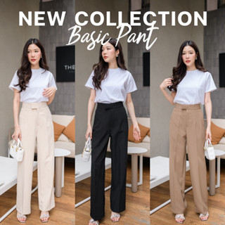 Basic Pant (กางเกงผ้าA80 ขากระบอก)